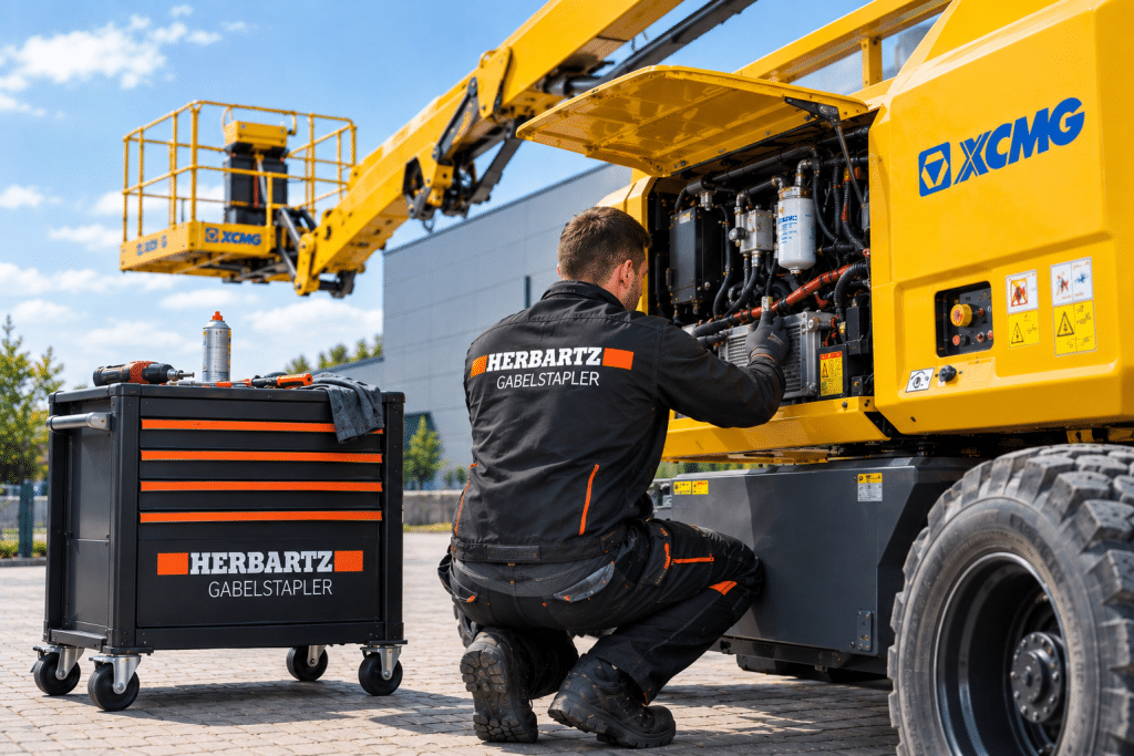 techniker-hubarbeitsbühne-herbartz-gabelstapler
